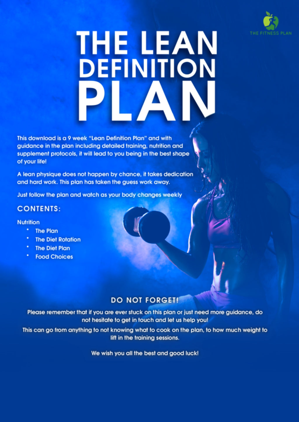 The Lean Definition Plan - Booklet